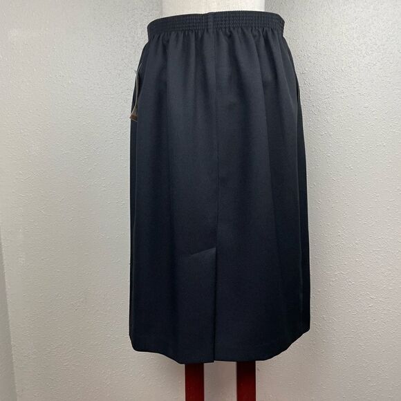 NWT Alfred Dunner Black Midi Skirt Size 12 - Picture 5 of 8